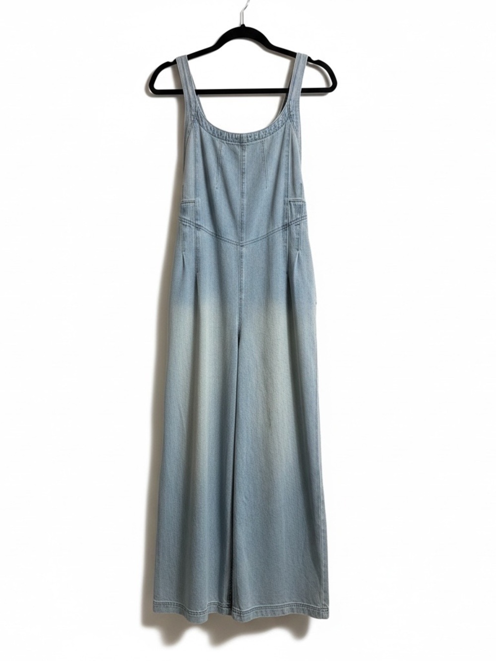 NWOT!! Bluivy Light Denim Wide-Leg Jumpsuit
